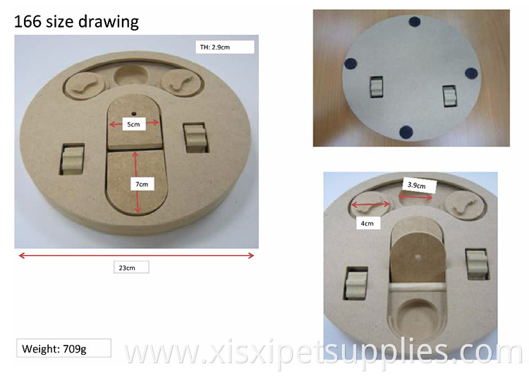 宠物智能玩具 狗拼图 玩具互动 乐趣 捉迷藏 食物 木制狗 MDF 板 23 * 23 * 3CM 1000个